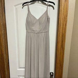 Light Grey Bridesmaid Dress
